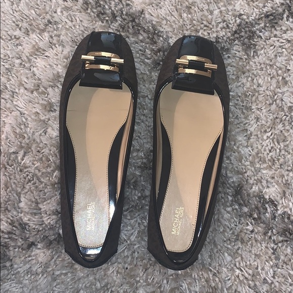 michael kors logo flats